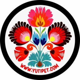 Grafikus címke XXS-S2 méretű Yutipet hámokhoz (Virágos népi motívum)