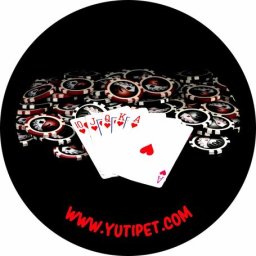 Grafikus címke M-XXL méretű Yutipet hámokhoz (Royal Flush zsetonokkal)
