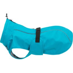 Trixie Vimy világoskék esőkabát kutyáknak (L | Haskörméret: 78-82 cm | Háthossz: 62 cm | Nyakkörméret: max. 54 cm)