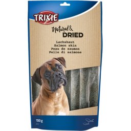 Trixie szárított lazacbőr kutyáknak (3 tasak | 3 x 150 g) 450gr