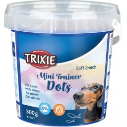 Trixie Soft Snack Mini Trainer Dots - puha jutalomfalatok tréninghez lazaccal (7 x 4 mm-es darabkák | 3 doboz | 3 x 500 g) 1.5kg