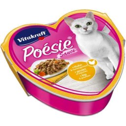 Vitakraft Poésie szószos macskaeledel csirkével és kerti zöldségekkel alutálkában (15 x 85 g) 1.28kg