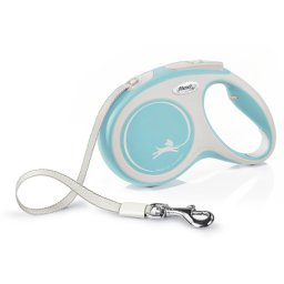 Flexi Comfort szalagpóráz - M, 25 kg-ig, 5 m, világoskék