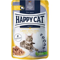 Happy Cat Meat in Sauce Land-Geflügel l alutasakos eledel baromfihússal macskáknak (20 x 85 g) 1.7kg