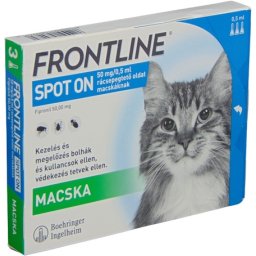 Frontline Spot On macskáknak (0.5 ml / pipetta | 3 pipetta)