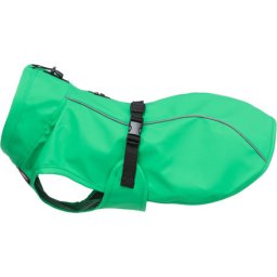 Trixie Vimy zöld esőkabát kutyáknak (M | Haskörméret: 48-66 cm | Háthossz: 50 cm | Nyakkörméret: max. 52 cm)
