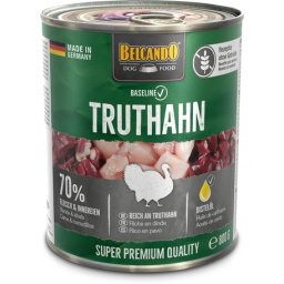 Belcando Baseline Truthahn - Pulykahúsos konzerv kutyáknak (6 x 800 g) 4.8kg