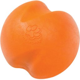 West Paw Jive - Össze-vissza pattogó labda (L | Narancs | 8 cm)
