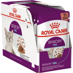 Royal Canin Sensory Feel Gravy - Szószos felnőtt macska nedves táp fokozott érzék hatással (24 x 85 g) 2.04kg