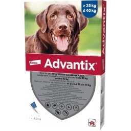 Advantix Spot On kutyáknak (1 darab | 25-40 kg | L | 4 ml / pipetta)