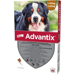 Advantix Spot On kutyáknak (1 darab | 40-60 kg | XL | 6 ml / pipetta)