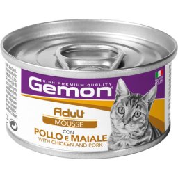 Gemon Cat Adult Mousse with Chicken & Pork (24 x 85 g) 2.4kg
