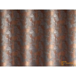 (6 szín) Francis koptatott dekorációs függöny-ezüst-bronz