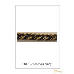 (30 szín) Zsinóros bortni - 15 mm széles 9385/127 Sötétkék-arany