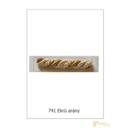 (10 szín) Csavart dekor zsinór. 9763/741 Ekrü arany