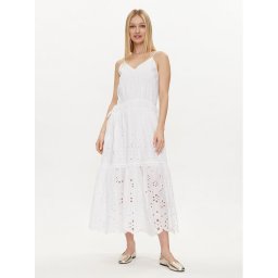 Pepe Jeans Nyári ruha Dusana PL953480 Fehér Regular Fit