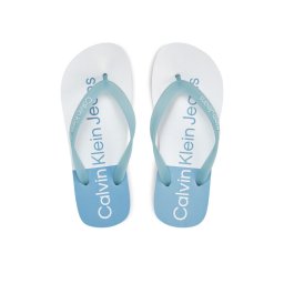 Calvin Klein Jeans Flip-flops Beach Sandal Flatform Monologo YW0YW01617 Kék