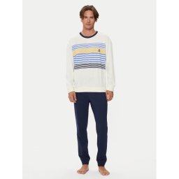 United Colors Of Benetton Pizsama 3VD04P02D Sötétkék Regular Fit