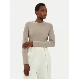Calvin Klein Blúz Nano Logo K20K207520 Szürke Slim Fit