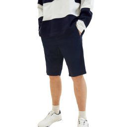 Tom Tailor Szövet rövidnadrág 1035037 Sötétkék Slim Fit