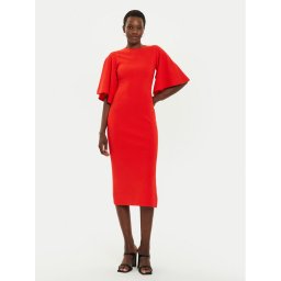 Ted Baker Kötött ruha Lounia 266260 Narancssárga Slim Fit