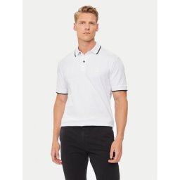 Boss Pólóing Passertip 50507699 Fehér Slim Fit