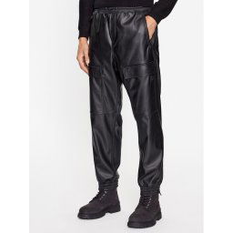 Hugo Műbőr nadrág Ganno 234 50501246 Fekete Regular Fit