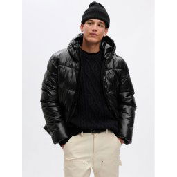 Gap Pehelykabát 816437-01 Fekete Regular Fit