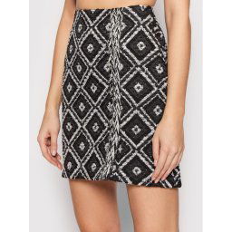 KARL LAGERFELD Miniszoknya Boucle 220W1204 Fekete Regular Fit