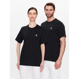 Converse Póló Unisex Go-To Embroidered Star Chevron 10023876-A02 Fekete Regular Fit