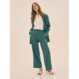 Vila Szövet nadrág Freya 14080889 Zöld Relaxed Fit