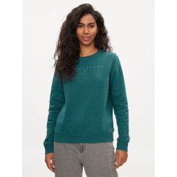 Tommy Jeans Pulóver Tonal Linear DW0DW17793 Zöld Regular Fit