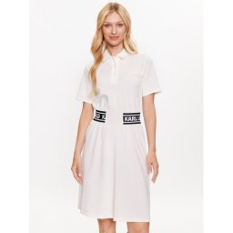 KARL LAGERFELD Hétköznapi ruha 231W1351 Fehér Regular Fit