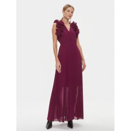 ViCOLO Estélyi ruha TR0635 Bordó Regular Fit