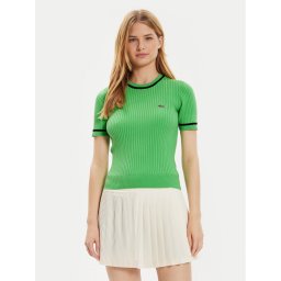Lacoste Sweater AF6946 Zöld Slim Fit