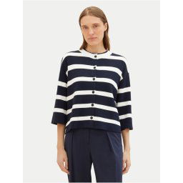 Tom Tailor Kardigán 1040999 Sötétkék Loose Fit