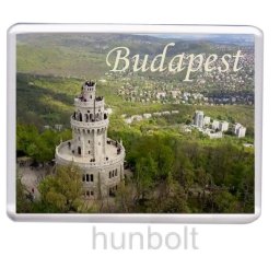 Budapest Normafa, Erzsébet-kilátó hűtőmágnes (műanyag keretes)