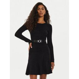 Guess Kötött ruha W2BK29 Z2YJ2 Fekete Regular Fit