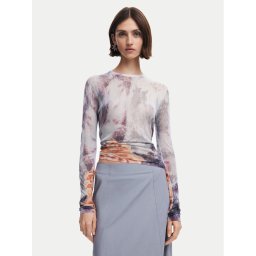 Desigual Blúz North Bay 24WWJF60 Szürke Regular Fit