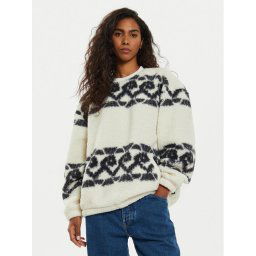 Vans Polár kabát Collett Boucle VN000HCX Bézs Loose Fit