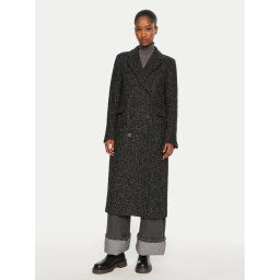 Marc O'Polo Gyapjú kabát 409 6012 71271 Szürke Loose Fit