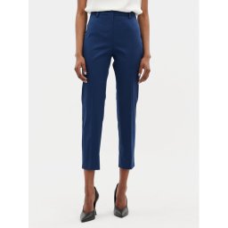 Weekend Max Mara Szövet nadrág Cecco 2415131032 Sötétkék Regular Fit