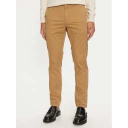 Calvin Klein Szövet nadrág Modern Twill K10K113696 Khaki Slim Fit