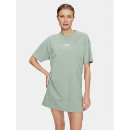 Vans Hétköznapi ruha Wm Center Vee Tee Dress VN0A4RU2 Zöld Regular Fit