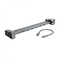 Notebook dokkoló 9az1ben USB-C szürke Hama (200103)