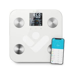 TrueLife FitScale W7 BT - Bioelektromos impedancia Bluetooth mérleg - Fehér színű