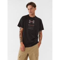 Under Armour Póló Ua Core Novelty Graphic Ss 1380957 Fekete Loose Fit
