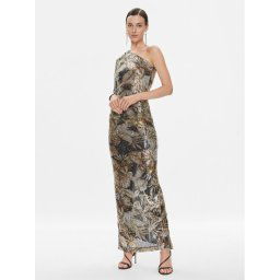 Just Cavalli Estélyi ruha 75PAO946 Arany Slim Fit