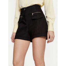 Morgan Szövet rövidnadrág 241-SHAKO.F Fekete Slim Fit