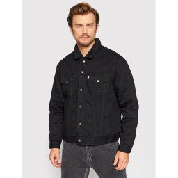 Levi's® Farmer kabát Type III Sherpa 16365-0100 Fekete Regular Fit